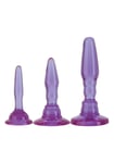 Dilatateur anal avec ventouse kit butt prise mini maxi kit gode doux lisse