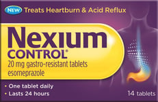 NEXIUM CONTROL 20MG GASTRO-RESISTANT TABLETS - 14 TABLETS