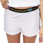 Calvin Klein 1981 Bold Lounge Shorts Lysrosa Small Dame