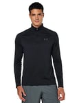 Under Armour Mens UA Tech 1/2 Zip Pullover - Black/Charcoal - M