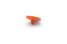 vhbw Bouton de déclencheur compatible avec Canon AE1 (FD-Mount), F-1, F1 nouvelle génération appareil photo - Pression ergonomique, métal, orange