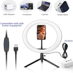 LED Desk Light Dimmable Live Streaming Selfie Tattoo Camera Ring Light With GF0