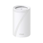 TP-Link Deco WiFi 7 Mesh BE9300 Deco tri-Bande BE65(1-Pack), Port Ethernet/Fibre 2,5 Gbit/s, Vitesse WiFi jusqu'à 9 Gbit/s, WPA3, canaux 320 MHz, 6 GHz