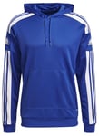 adidas Mens Hooded Track Top Sq21 Hood, Royblu/White, GP6436, Size XLT3