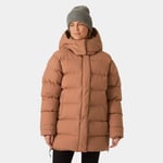 Helly Hansen Dame Aspire Varm Oppblåst Overdimensjonert Parka Beige Xs