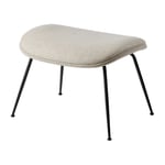GUBI Beetle Ottoman - upholstered foot stool, conic base Plain 0025-black