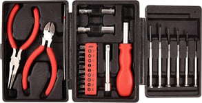 25x Mini Tool Kit Electrical Pliers Precision Screwdrivers Power Bit Socket Set