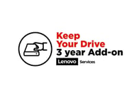 Lenovo Keep Your Drive Add On - Utökat Serviceavtal - 3 År - För Thinkpad P14s Gen 3 21Ak, 21Al, 21J5  P15v Gen 3 21D8, 21Em  P16s Gen 2 21Ka