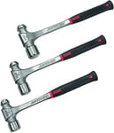 Stanley Proto J1303AVPS 3-Piece Anti-Vibe Ball Pein Hammer Set (32, 40, 48 oz.)