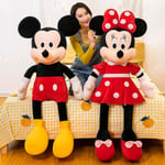 Mickey Minnie Mouse Plyschleksaker Stoppade Mjuka Dockor Kudde Kudde Barnälskare Födelsedagspresent (FMY) Minnie 50cm