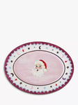 Eleanor Bowmer Fabulously Festive Santa Serve Stoneware Platter, 37cm