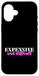 Coque pour iPhone 16 Pink Graphic Cher et Difficult (I'm a Delight) Rose