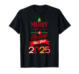 Merry Christmas & Happy New Year 2025 NYE Party Decorations T-Shirt