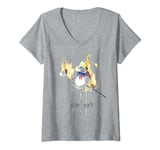 Ghostbusters Stay Puft Roasted Illustration V-Neck T-Shirt