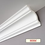 DECOSA Moulure A110 - polystyrène - blanc - 110 x 110 mm - long. 2 m - 20 pces (=40 m) - blanc