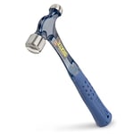 Estwing E3-12BP 12oz Ballpeen Hammer with Nylon Vinyl Shock Reduction Grip, Blue