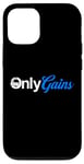 Coque pour iPhone 12/12 Pro Gym Bodybuilder Fitness Workout Only Gains