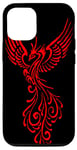 Coque pour iPhone 13 Rising From The Ashes Phoenix Tatouage Rouge