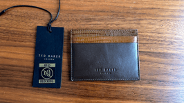 Ted Baker Credit Card Holder in Tan & Brown Shade- beautiful gift