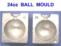 24oz BALL MOULD FOR SEA FISHING LINE UPTIDE QUICK DROP BOAT CANNON LEAD WEIGHT