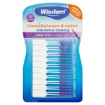 Wisdom PURPLE Clean Between LARGE Rubber 20 Interdental Floss Plaque Brushes