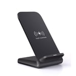 UK 15W Wireless Charger Inductive Charging Stand For iPhone 15 14Pro Samsung S24