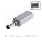 DC6.5x4.4mm Adaptateur USB type-c d'alimentation/chargement ordinateur portable, connecteur à broches, prise cc, convertisseur Lenovo Asus HPLL Samsung Nipseyteko