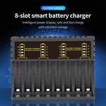 Battery Charger 8 Slot Adapter For AA AAA NI-CD NI-MH Rechargeable Batteries