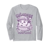 Vintage Meme Cat Peeking Out From The Victorian Box Long Sleeve T-Shirt