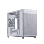 ASUS Prime AP201 Tempered Glass MicroATX Case - White