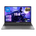 TECLAST F16Pro Ordinateur Portable 15,6 Pouces FHD, 16GB RAM 512GB SSD, Intel N95 Notebook(up to 3.4Ghz), Clavier Rétroéclairé PC Portatile, WiFi 6/BT 5.0, HDMI, Type C, USB3.0, Webcam Laptop [2024]