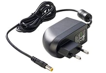 PremiumCord Alimentation Universelle 230V/12V/2A DC, Adaptateur Secteur AC/DC, Adaptateur Secteur et Câble d'alimentation pour Routeurs et Autres Appareils 12V, Fiche de Sortie 5,5mm/2,1mm