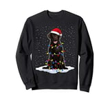 Labrador retriever Santa Christmas Tree Lights Xmas Gifts Sweatshirt