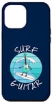 Coque pour iPhone 12 Pro Max Surf Guitar Guitariste électrique Surfeur Vacances d'été