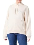 GANT Women's Arch Hoodie Hooded Sweatshirt, Oat Melange, L