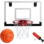 Över dörr Pro Mini Basketkorg för barn, vuxna, tonåringar, för dörr och vägg med kompletta baskettillbehör (18x12 tum)