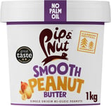 Pip & Nut - Smooth Peanut Butter 1kg | Natural Nut Butter, No Palm Oil, No Added