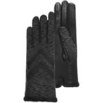 Gants Isotoner  Gants Femme tissu extensible Imprimé gris/noir