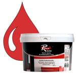 Peinture Résine  0.5L - Multisupport RAL 3018 - Rouge fraise - Faïence, Carrelage, Douche, Baignoire - Kit d'application