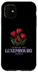 Coque pour iPhone 11 Luxembourg Garden Paris France Tulipes