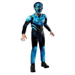 RUBIES - DC Officiel - Déguisement Luxe Blue Beetle Enfants Garçon - Taille 9-10 ans - Costume Combinaison Bleu et Noire avec Masque - Pour Halloween, Carnaval - Idée Cadeau de Noël