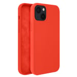 Coque iPhone 13 Mini Silicone Semi-rigide Finition Soft-touch corail