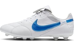 Nike Homme The Premier III FG Soccer Shoe, White/Signal Blue, 45 EU