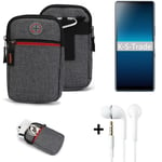 Belt bag + headphones for Sony Xperia L4 Phone case