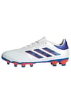 adidas Mixte Copa Pure II League Football Boots Multi Ground Chaussures terrains, Cloud White/Lucid Blue/Solar Red, 45 1/3 EU