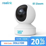 Reolink E1Zoom 5MP Wireless WiFi CCTV Security Camera 3x Optial Zoom 2-Way Audio