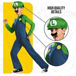 Nintendo Super Mario Brothers Luigi Classic Boys Costume, Medium/7-8