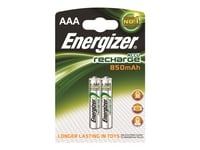 Energizer Recharge Power Plus - Batteri 2 X Aaa - Nimh - (Uppladdningsbara) - 850 Mah