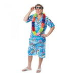 Bristol Novelty Mens Hawaiian Shirt And Shorts