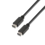 AISENS A107-0058 – USB 2.0 Cable (3 A, 3 m, for Mobile Phone and Tablet) Black 3